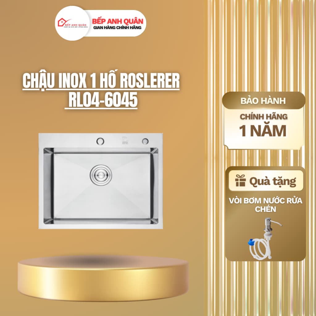 CHẬU RỬA ROSLERER RL04-6045 | CAO CẤP | CHẤT LƯỢNG | BỀN BỈ VƯỢT TRỘI