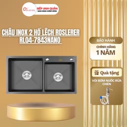 Chậu Rửa Bát Roslerer RL04-7843 Nano 2 Hố Lệch 1