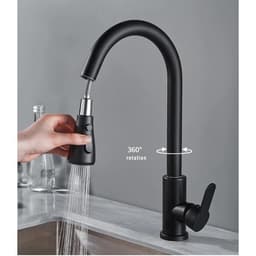 VÒI RỬA ROSLERER RL-805 BLACK | SƠN TĨNH ĐIỆN ĐEN | CAO CẤP 3
