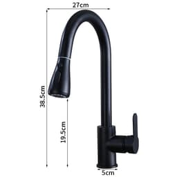 VÒI RỬA ROSLERER RL-805 BLACK | SƠN TĨNH ĐIỆN ĐEN | CAO CẤP 5
