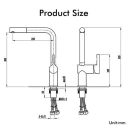 RL-902 Vòi Rửa Bát Roslerer Nóng Lạnh 2