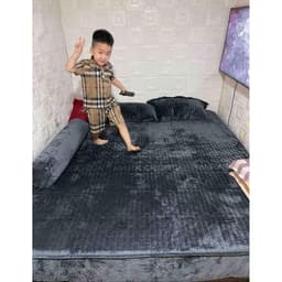 Bộ ga gối nỉ trần bông [Ảnh thật] Freemondle 4 món ,ga bo chun tiện lợi,thiết kế sang trọng,chất lượng tốt 6
