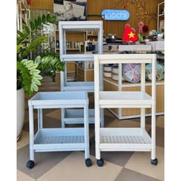 Kệ Đẩy Đa Năng 2/3/4 Tầng Tokyo | Thiết Kế Thông Minh Có Bánh Xe Di Chuyển Linh Hoạt 1