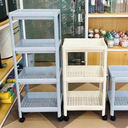 Kệ Đẩy Đa Năng 2/3/4 Tầng Tokyo Plus – Inochi |Có Bánh Xe Tiện Lợi, Dễ Dàng Di Chuyển, Gọn Gàng 5