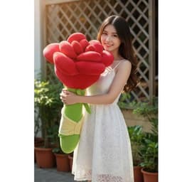 Gấu bông hoa hồng khổng lồ, hoa hồng bông gòn tặng thầy cô, tặng mẹ, tặng người yêu đủ kích thước 3