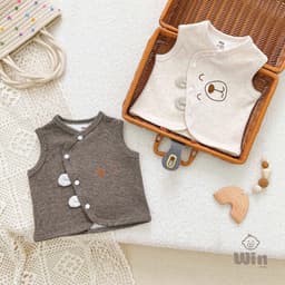 [COMBO]Áo gile len lông thỏ mềm, mịn cho bé 3-9kg 3