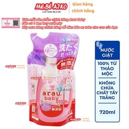 Combo Chai Và Túi Nước Giặt Thảo Mộc Arau Baby (Chai 800ml + Túi 720ml) 3