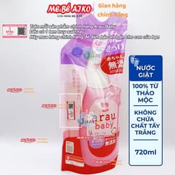 Combo Chai Và Túi Nước Giặt Thảo Mộc Arau Baby (Chai 800ml + Túi 720ml) 6