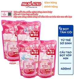 Combo 4 Túi Sữa Tắm Thảo Mộc Cho Bé Arau Baby (400ml x 4 Túi ) 1