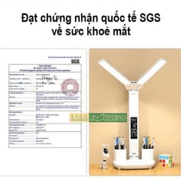 Đèn Học Led Để Bàn Làm Việc Thiết Kế Sáng Tạo Với 2 Thanh Led Rời, Cảm Ứng , Chống Cận Thị 4