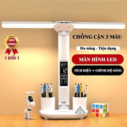 Đèn Học Led Để Bàn Làm Việc Thiết Kế Sáng Tạo Với 2 Thanh Led Rời, Cảm Ứng , Chống Cận Thị 1