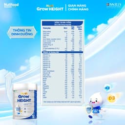 Sữa Bột Nuvi Grow Height 1+ (800G) Phát Triển Chiều Cao Dành Cho Trẻ Trên 1 Tuổi 4