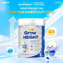 Sữa Bột Nuvi Grow Height 1+ (800G) Phát Triển Chiều Cao Dành Cho Trẻ Trên 1 Tuổi 3