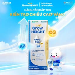 Sữa Nước Nuvi Grow Height (12 Hộp 110m Vị Chuối ) - Hỗ Trợ Phát Triển Chiều Cao 5