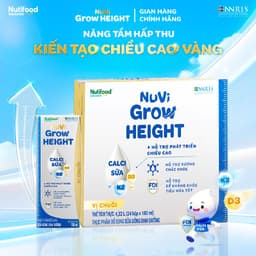 Sữa Nước Nuvi Grow Height (Thùng 24 Hộp 110ml Vị Chuối ) - Hỗ Trợ Phát Triển Chiều Cao 5
