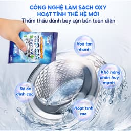 Bột Vệ Sinh Lồng Máy Giặt TopGia 125gr - Hiệu Quả Khử Mùi & Thanh Lọc Cặn Bẩn An Toàn cho Máy Giặt 5