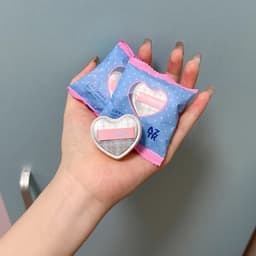 [AZTK] Bông Mút AZTK Mini Tán Má Hồng Kem, Che Khuyết Điểm hình trái tim chính hãng 6