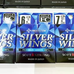 Cước Silver Wings 50m MADE IN JAPAN làm thẻo câu đài, trục và leader chống sốc câu lure cao cấp Flurocacbon n 6