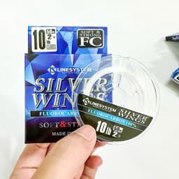 Cước Silver Wings 50m MADE IN JAPAN làm thẻo câu đài, trục và leader chống sốc câu lure cao cấp Flurocacbon n 1