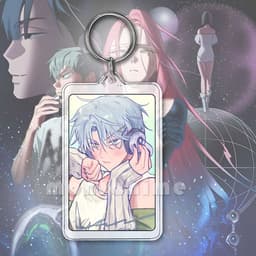 ( VUÔNG ) Móc khóa 2 mặt mica ALIEN STAGE hoạt hình anime chibi xinh xắn dễ thương 3