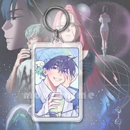 ( VUÔNG ) Móc khóa 2 mặt mica ALIEN STAGE hoạt hình anime chibi xinh xắn dễ thương 4