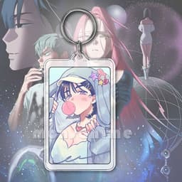 ( VUÔNG ) Móc khóa 2 mặt mica ALIEN STAGE hoạt hình anime chibi xinh xắn dễ thương 5