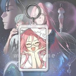 ( VUÔNG ) Móc khóa 2 mặt mica ALIEN STAGE hoạt hình anime chibi xinh xắn dễ thương 8