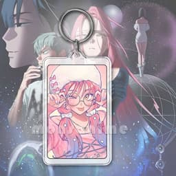 ( VUÔNG ) Móc khóa 2 mặt mica ALIEN STAGE hoạt hình anime chibi xinh xắn dễ thương 6