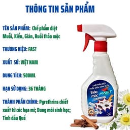 Xịt Đuổi Muỗi & Côn Trùng FA⚡️TER 500ml – Tinh Dầu Tự Nhiên, An Toàn Cho Gia Đình 5