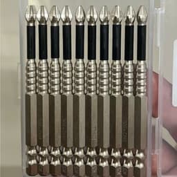 Combo 10 đầu vít chống trượt cao cấp k5 chân lục giác đủ các cỡ Non-Slip Barbed 2