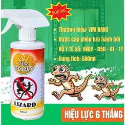 Xịt Đuổi Thằn Lằn ,Thạch Sùng Hiệu Quả Vim Lizard Nano 500ml – Hương Thơm Tự Nhiên An Toàn, Không Độc Hại 4