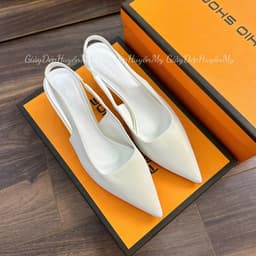 Giày cao gót 5 phân quai hậu mũi nhọn chất tuyết nhung ( TA18 ) 4