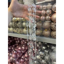 Chuỗi hạt lấp lánh đồ trang trí cây thông noel thêm rực rỡ 6