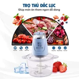 Máy Xay Thực Phẩm Đa Năng MISU LOUIS Cối Thủy Tinh 3.5L, Công Suất 500W Máy Xay Thịt Xay Sinh Tố Củ Quả 3