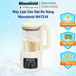 Máy Làm Sữa Hạt Nineshield KB-110-5 Chính Hãng - Cối Thủy Tinh Cao Cấp, 10 Chức Năng Nấu Chín – Xay Mịn – Giữ Ấm Tự Động 1