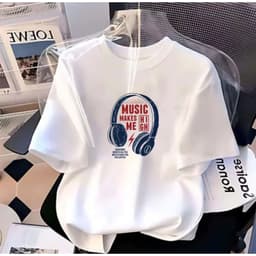 Áo thun Unisex Nam Nữ in hình TAI NGHE MUSIC MAKE ME HIGH, chất cotton 100% - BOONE - BNE00286 2