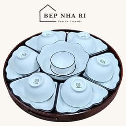 [ BepNhaRi ]  KHAY NHỰA VÂN GỖ size 45cm  – NÉT CHẤM PHÁ THANH LỊCH CHO BỘ MẶT TRỜI 3