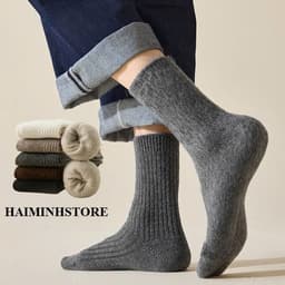 Combo 10 Đôi Tất Nữ Lót Lông Cừu Dày Mịn Cao Cấp, Giữ Ấm Hiệu Quả Khi Trời Lạnh, Chất Liệu Êm Ái Thoáng Khí Dễ Chịu 4