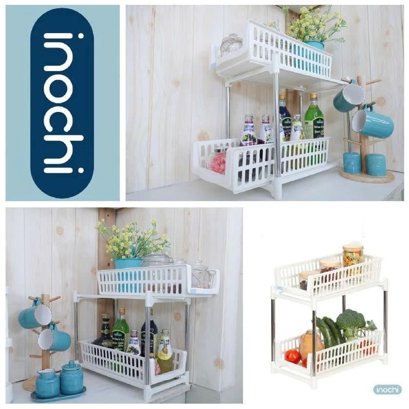 Kệ Trượt Tokyo Inochi | Thiết Kế Thông Minh, Đựng Gia Vị Nhà Bếp & Đồ Nhà Tắm, Chắc Chắn, Tiện Lợi