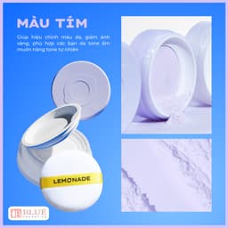 Phấn phủ mỏng nhẹ kiềm dầu thuần chay chống nắng Lemonade Supermatte No Makeup Loose Powder 9g 7
