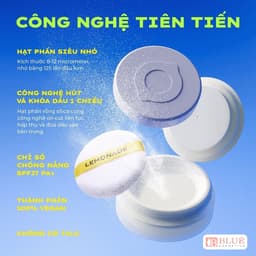 Phấn phủ mỏng nhẹ kiềm dầu thuần chay chống nắng Lemonade Supermatte No Makeup Loose Powder 9g 3
