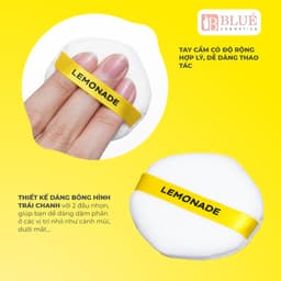 Bộ 2 bông phấn phủ chuyên nghiệp Lemonade Loose Powder Puff Set (2pcs) 3
