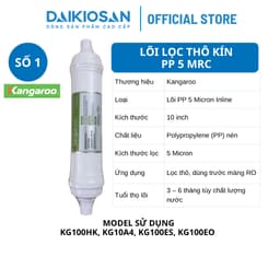 Bộ 3 Lõi Lọc Thô kín 10” Kangaroo – Chính Hãng sử dụng cho các model KG100HK, KG10A4, KG100ES, KG100EO 7