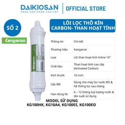 Bộ 3 Lõi Lọc Thô kín 10” Kangaroo – Chính Hãng sử dụng cho các model KG100HK, KG10A4, KG100ES, KG100EO 6