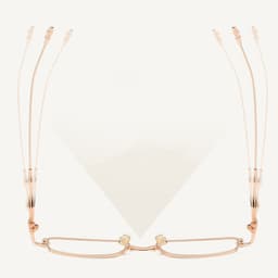 Gọng kính cận thời trang nữ NARO EYEWEAR dáng chữ nhật phong cách trendy chất liệu kim loại - 2709 4