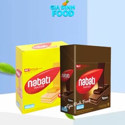 Bánh xốp Nabati vị phô mai/ socola/ dâu - Hộp 300g/ 20 thanh 1