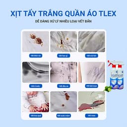 Xịt Tẩy Trắng Quần Áo T-LEX 500ml – Làm Sáng Quần Áo, Loại Bỏ Vết Ố Cứng Đầu 4