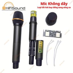 Micro loa kéo kèm bo, hút sóng xa, chống hú tốt, cầm nhẹ tay, hát nhẹ, míc hát, míc karaoke 3
