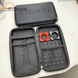 Bao da đựng micro,hộp đưng micro kèm 2 chống lăn micro karaoke 5
