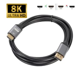 Cáp DisplayPort Sang HDMI 1.8m – Hỗ Trợ 8K 60Hz, Truyền Hình Ảnh 4K, Âm Thanh Sống Động, Loại Tốt 1